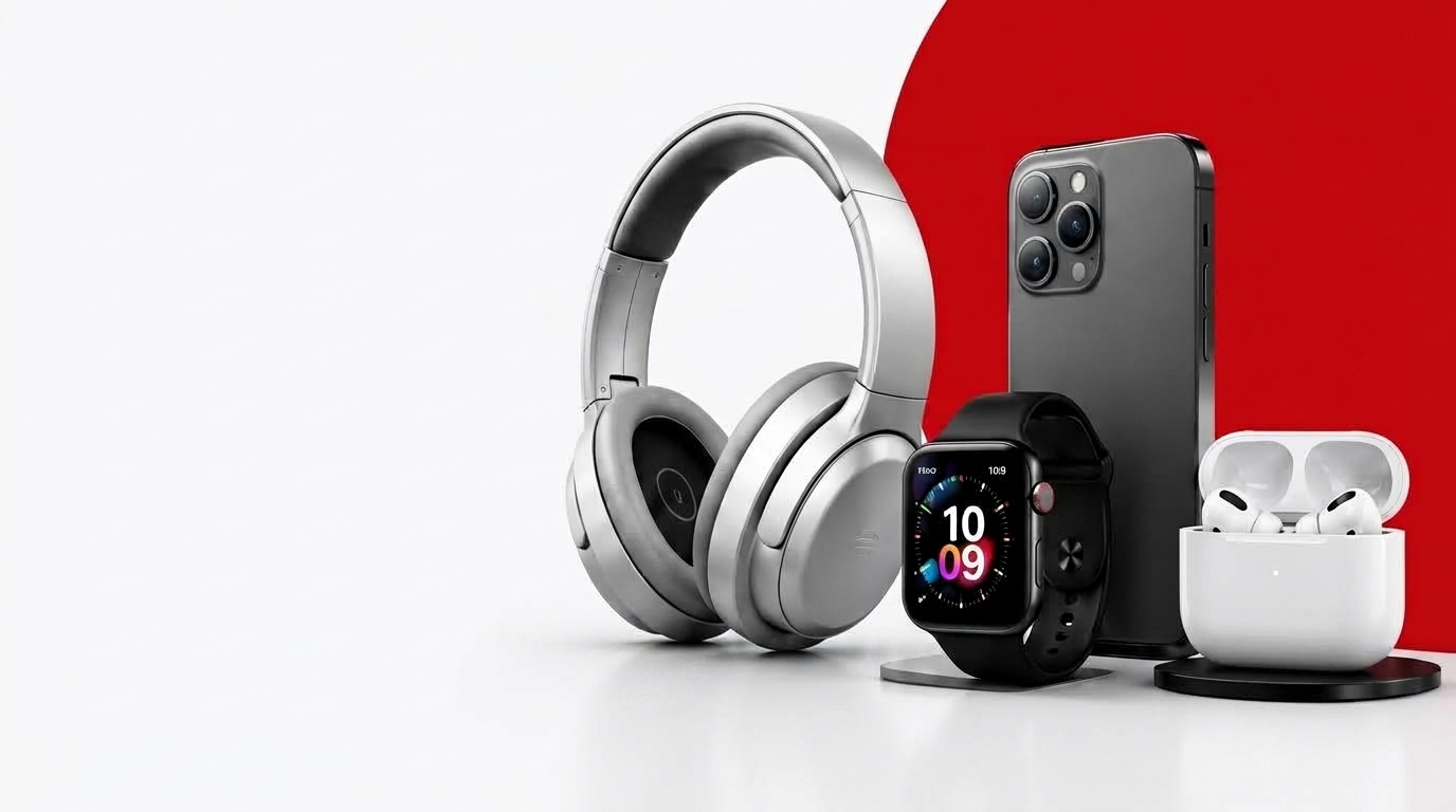 ByteHaus Latest Tech Gadgets - Wireless Over-ear Headphones, Smartwatch, Flagship Smartphone, and Earbuds